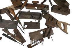 Job Lot Antique Vintage Woodworking Tools Plane Saw Moulding Lemainque Jaffray