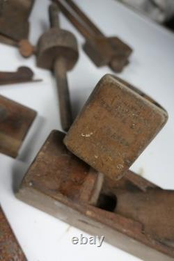 Job Lot Antique Vintage Woodworking Tools Plane Saw Moulding Lemainque Jaffray