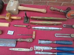 Job Lot of Vintage Carpentry Woodworking Tools in Variable Condition See Below