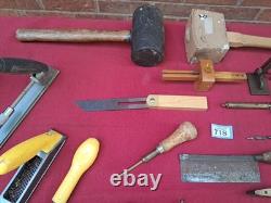 Job Lot of Vintage Carpentry Woodworking Tools in Variable Condition See Below