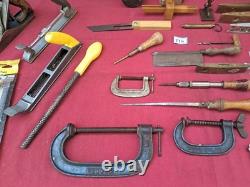 Job Lot of Vintage Carpentry Woodworking Tools in Variable Condition See Below