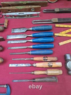Job Lot of Vintage Carpentry Woodworking Tools in Variable Condition See Below