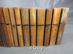 Job lot of 40 old wooden moulding & rebate planes vintage woodworking tools