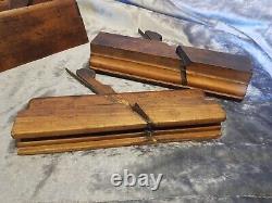 Job lot of 8 Vintage Wooden Moulding Plane Woodworking / Carpentry