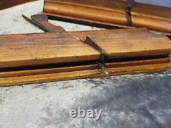 Job lot of 8 Vintage Wooden Moulding Plane Woodworking / Carpentry