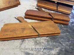 Job lot of 8 Vintage Wooden Moulding Plane Woodworking / Carpentry