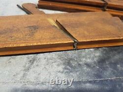 Job lot of 8 Vintage Wooden Moulding Plane Woodworking / Carpentry