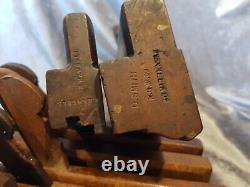 Job lot of 8 Vintage Wooden Moulding Plane Woodworking / Carpentry