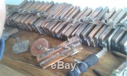 Joblot of old wooden moulding planes woodworking planes antique carpenters tools