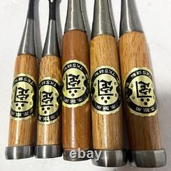 Kane Tei Kanete TKS Made Mortise Chisels 5pc Set Woodworking Tools Kit