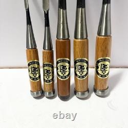 Kane Tei Kanete TKS Made Mortise Chisels 5pc Set Woodworking Tools Kit