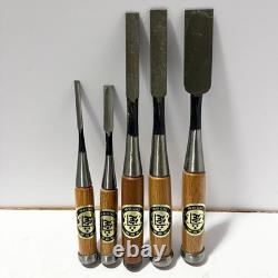 Kane Tei Kanete TKS Made Mortise Chisels 5pc Set Woodworking Tools Kit