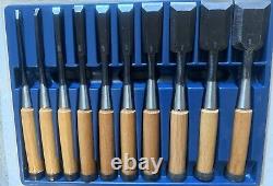 Kanetomo Chisel Nomi Carpenter Tool Set of 10 Hand Tool wood working Near Mint