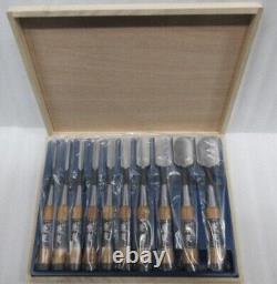 Kanetomo Chisel Nomi Carpenter Tool Set of 10 Hand Tool wood working Near Mint