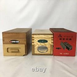 Kanna Hand Katsuobushi Shaver Japanese Vintage 4set withbox japan