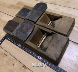 Kanna Hand Plane Japanese Carpentry Woodworking Tool Inscription Set of 2 EMS FS