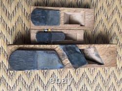 Kanna Hand Plane Japanese Carpentry Woodworking Tool Lot of 3 Vintage tt204