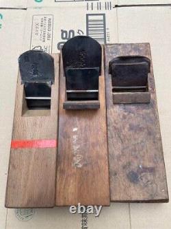 Kanna Hand Plane Japanese Vintage carpenter tool set of 3 japan K38