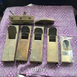 Kanna Hand Plane Japanese Vintage carpenter tool set of 5 japan