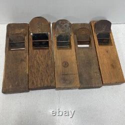 Kanna Hand Plane Japanese Vintage carpenter tool set of 5 japan