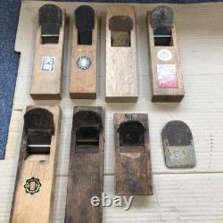 Kanna Hand Plane Japanese Vintage carpenter tool set of 8 Japan #01