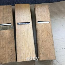 Kanna Hand Plane Japanese Vintage carpenter tool set of 8 Japan #01