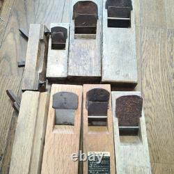 Kanna Hand Plane Japanese Vintage carpenter tool set of 8 Japan