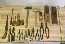 Kanna Hand Plane Nomi Japanese Carpentry Woodworking Tool Huge Lot Set