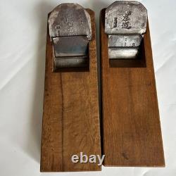 Kanna Hand Plane Set 2pc Traditional Japanese Woodworking Vintage Tools