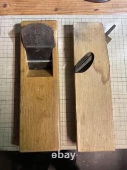 Kanna Japanese Carpentry Woodworking Tool Hand Plane Set Lot of 2 AI82