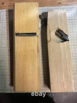 Kanna Japanese Carpentry Woodworking Tool Hand Plane Set Lot of 2 AI82