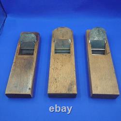 Kanna Japanese Carpentry Woodworking Tool Hand Plane Set Lot of 3