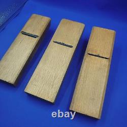 Kanna Japanese Carpentry Woodworking Tool Hand Plane Set Lot of 3