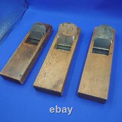 Kanna Japanese Carpentry Woodworking Tool Hand Plane Set Lot of 3