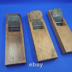 Kanna Japanese Carpentry Woodworking Tool Hand Plane Set Lot of 3