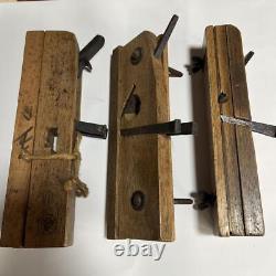 Kanna Japanese Carpentry Woodworking Tool Hand Plane Set Lot of 3 KY406