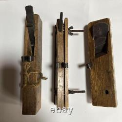 Kanna Japanese Carpentry Woodworking Tool Hand Plane Set Lot of 3 KY406