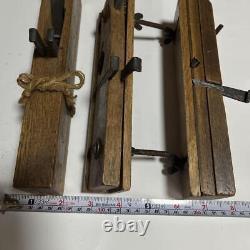 Kanna Japanese Carpentry Woodworking Tool Hand Plane Set Lot of 3 KY406