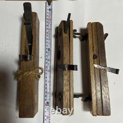 Kanna Japanese Carpentry Woodworking Tool Hand Plane Set Lot of 3 KY406