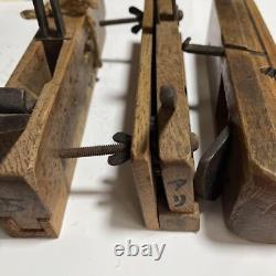 Kanna Japanese Carpentry Woodworking Tool Hand Plane Set Lot of 3 KY406