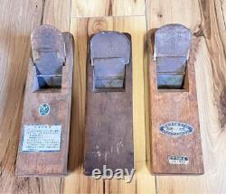 Kanna Japanese Carpentry Woodworking Tool Hand Plane Set Lot of 3 KY529