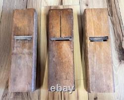 Kanna Japanese Carpentry Woodworking Tool Hand Plane Set Lot of 3 KY529