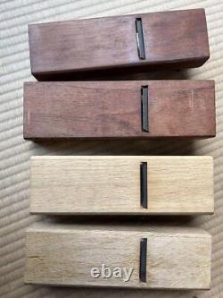 Kanna Japanese Carpentry Woodworking Tool Hand Plane Set Lot of 4 AI50