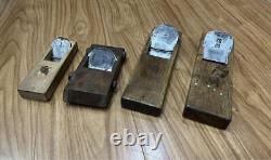 Kanna Japanese Carpentry Woodworking Tool Hand Plane Set Lot of 4 KY507