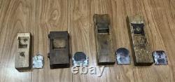 Kanna Japanese Carpentry Woodworking Tool Hand Plane Set Lot of 4 KY507