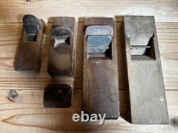 Kanna Japanese Carpentry Woodworking Tool Hand Plane Set Lot of 4 ST01