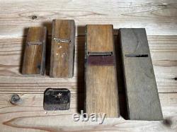 Kanna Japanese Carpentry Woodworking Tool Hand Plane Set Lot of 4 ST01