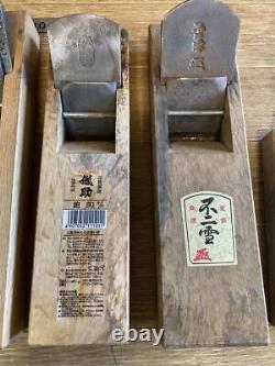 Kanna Japanese Carpentry Woodworking Tool Hand Plane Set Lot of 4 ST03