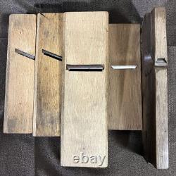 Kanna Japanese Carpentry Woodworking Tool Hand Plane Set Lot of 5