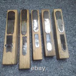 Kanna Japanese Carpentry Woodworking Tool Hand Plane Set Lot of 5 KY533